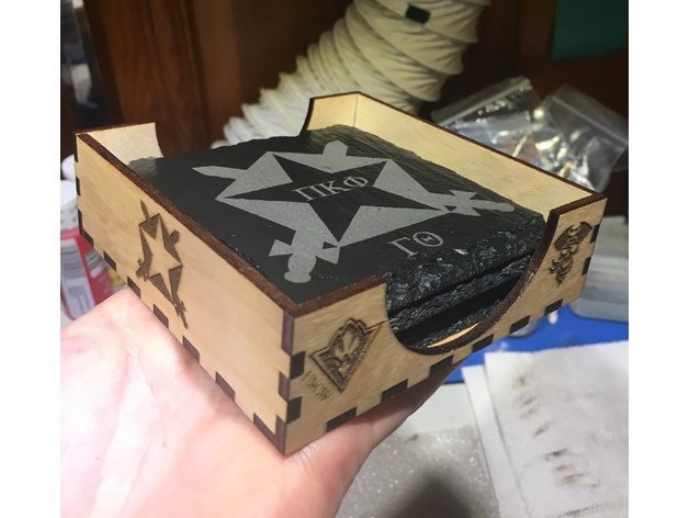 Intra απο ξύλο plywood 3mm-4mm πάχος - Θήκη σουβέρ Δίασταση 30x30 cm Intraeaxys-eo204xl7