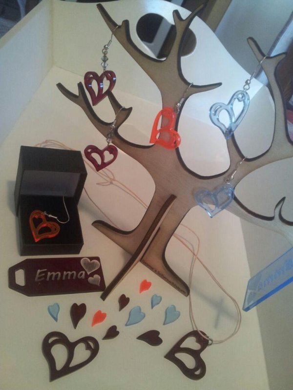 Intra απο ξύλο plywood 3mm-4mm πάχος - Δαχτυλίδι δέντρου Δίασταση 30x30 cm Intraeaxys-lop32jk1