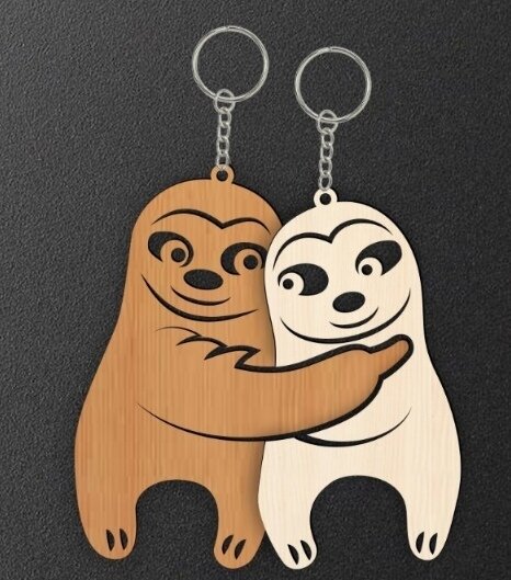 Σετ των 3 Intra απο ξύλο plywood 3mm-4mm πάχος - Μπρελόκ Penguin Δίασταση 5x5 cm Intraeaxys-joedyed1