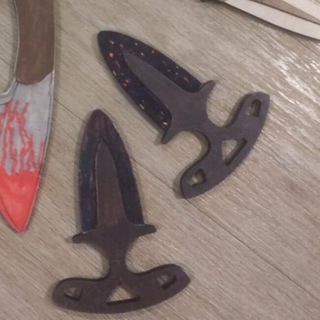 Intra απο ξύλο plywood 3mm-4mm πάχος - Σπρώξτε το στιλέτο Δίασταση 30x30 cm Intraeaxys-91jdr481