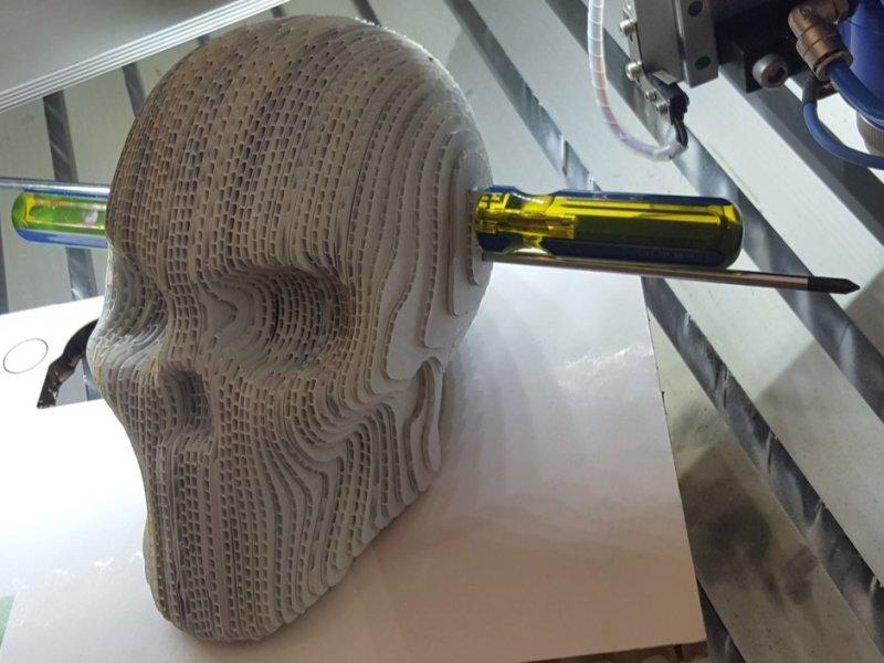 Intra απο ξύλο plywood 3mm-4mm πάχος - Κρανίο από χαρτόνι Δίασταση 30x30 cm Intraeaxys-m1ddqj31