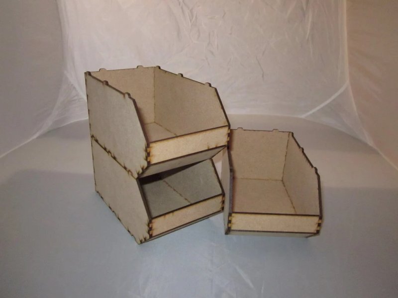 Intra απο ξύλο plywood 3mm-4mm πάχος - Linbin Screwless Borderless Stackable Δίασταση 30x30 cm Intraeaxys-eo058q31