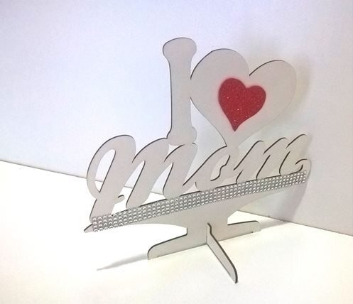 Intra απο ξύλο plywood 3mm-4mm πάχος - Λατρεύω τη μαμά διακόσμηση Δίασταση 30x30 cm Intraeaxys-eo4q6rw7