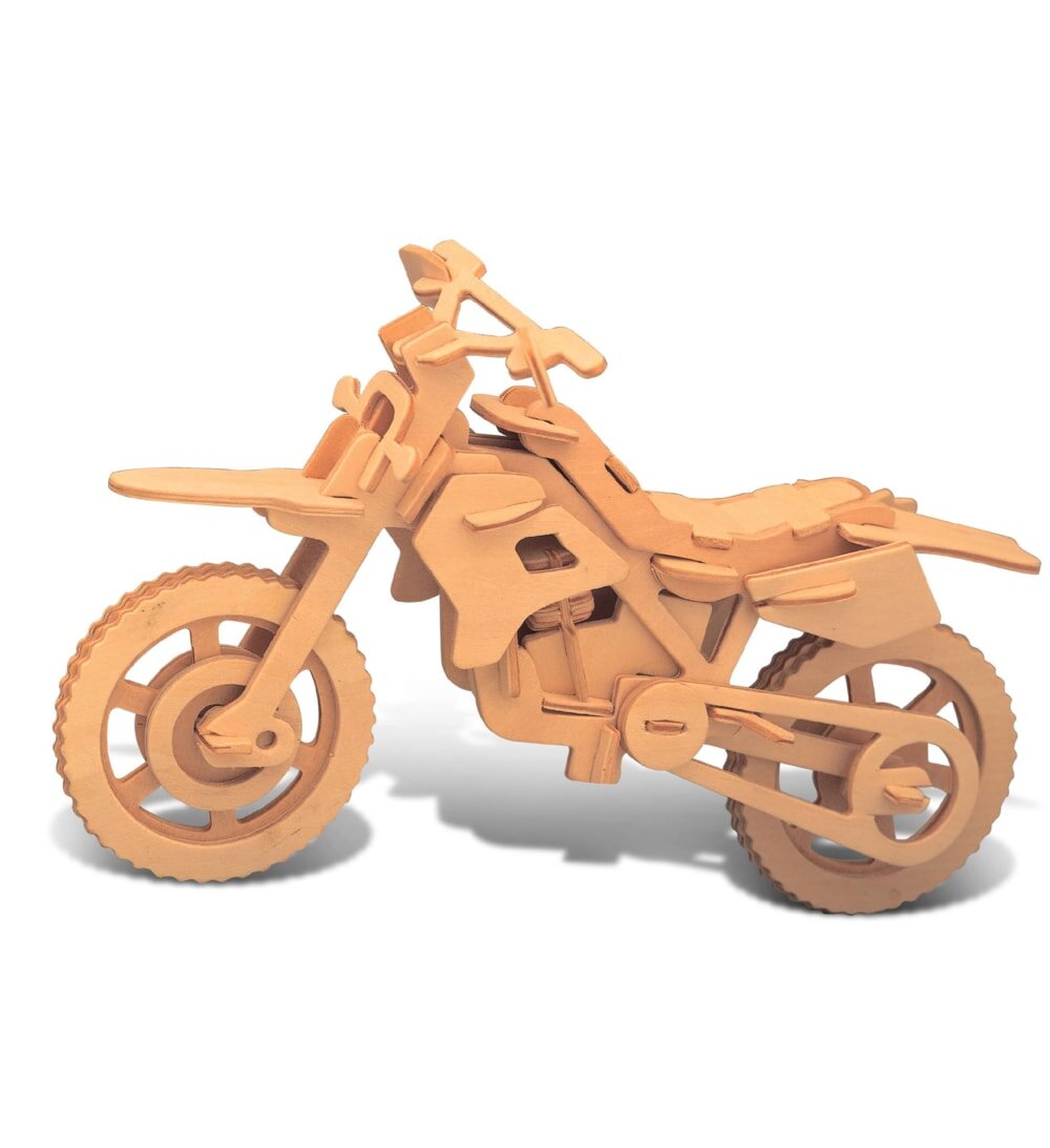 Intra απο ξύλο plywood 3mm-4mm πάχος - Dirt Bike 3D Wooden Puzzle Toy Αρχείο PDF Δίασταση 30x30 cm Intraeaxys-ro6y2n67