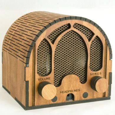 Intra απο ξύλο plywood 3mm-4mm πάχος - Μουσικό κουτί Δίασταση 30x30 cm Intraeaxys-lopqw357