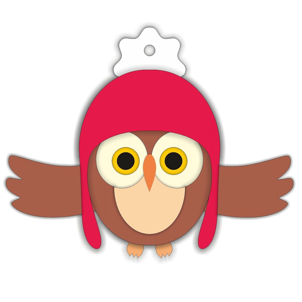 Intra απο ξύλο plywood 3mm-4mm πάχος - Παιχνίδι με κουκουβάγια Δίασταση 30x30 cm Intraeaxys-67wl0mw1