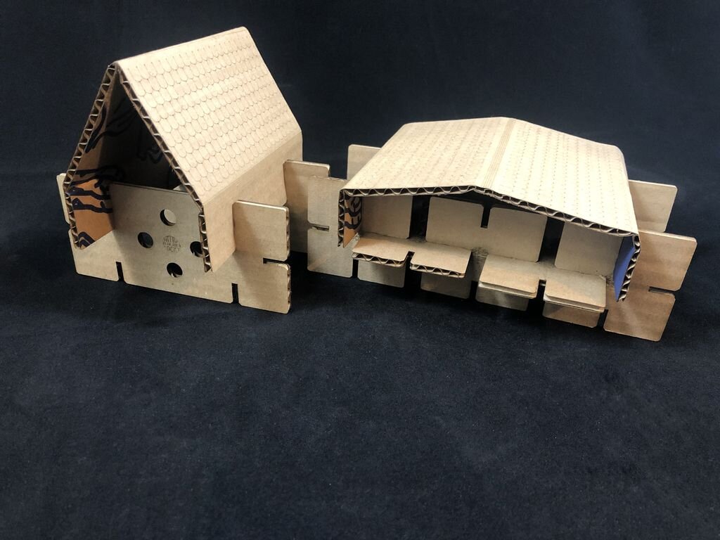 Intra απο ξύλο plywood 3mm-4mm πάχος - Σετ Κατασκευών Πλακάκια από χαρτόνι Δίασταση 30x30 cm Intraeaxys-075y6l0o