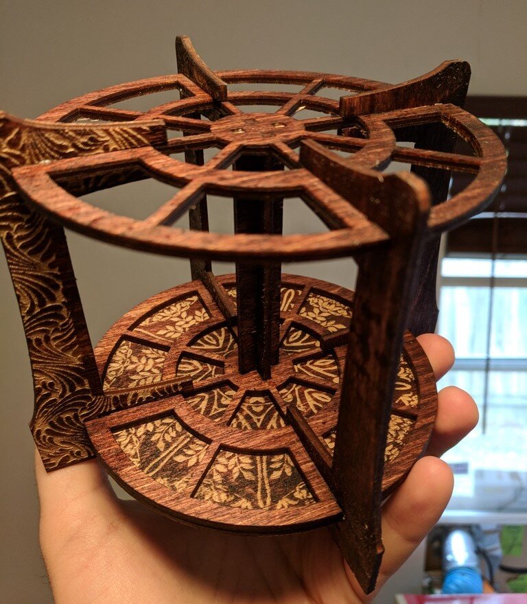 Intra απο ξύλο plywood 3mm-4mm πάχος - Σχάρα βούρτσας Δίασταση 30x30 cm Intraeaxys-51rr9nr1