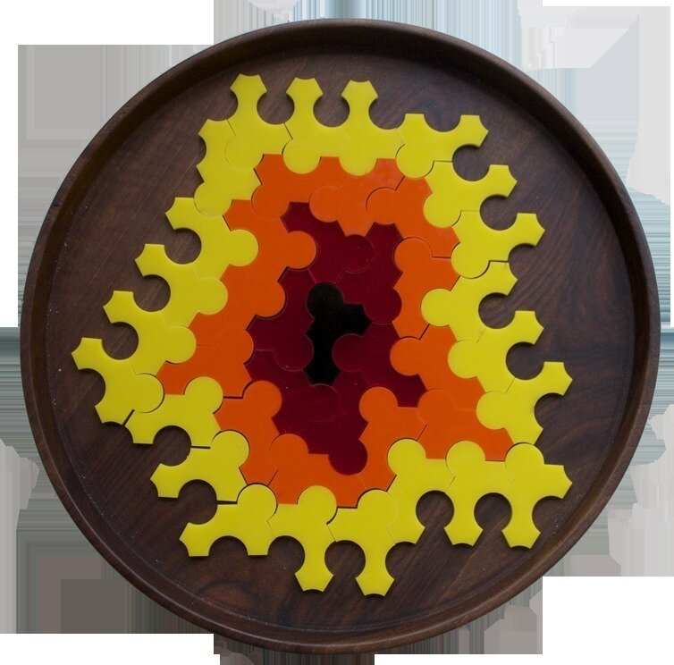 Intra απο ξύλο plywood 3mm-4mm πάχος - Mann Notched Polyhex Δίασταση 30x30 cm Intraeaxys-51rrwgm1