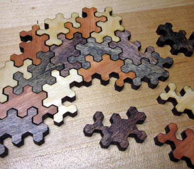 Intra απο ξύλο plywood 3mm-4mm πάχος - Πλακάκια Polyhex Δίασταση 30x30 cm Intraeaxys-eo20g237