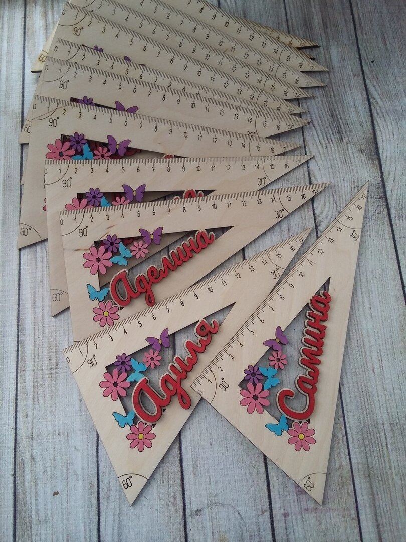 Intra απο ξύλο plywood 3mm-4mm πάχος - Εξατομικευμένοι Ξύλινοι Χάρακες Δίασταση 30x30 cm Intraeaxys-r1z2p5l1