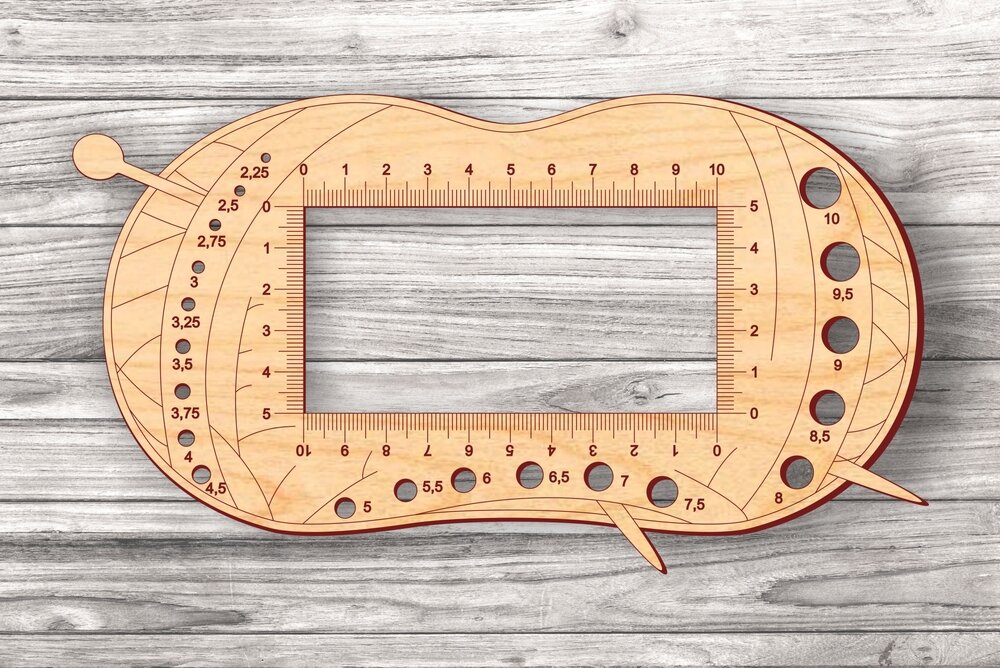 Intra απο ξύλο plywood 3mm-4mm πάχος - Χάρακας Πλεκτομηχανής Χάραξη Βελόνα Πλεκτής Με Χάρακα Δίασταση 30x30 cm Intraeaxys-91jdqng1