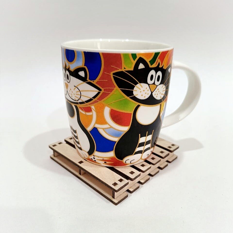 Intra απο ξύλο plywood 3mm-4mm πάχος - Ξύλινα σουβέρ παλέτας μίνι Δίασταση 30x30 cm Intraeaxys-eo0q2951