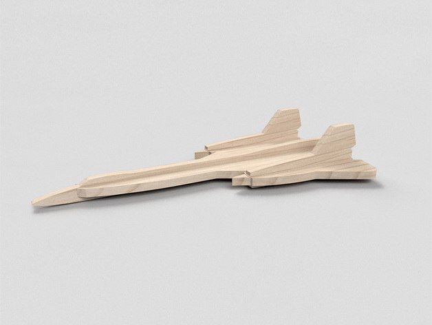Intra απο ξύλο plywood 3mm-4mm πάχος - Αεροσκάφος 3D Puzzle Lockheed SR-71 Ξύλινο Μοντέλο 6mm Δίασταση 30x30 cm Intraeaxys-ro6ywxq7