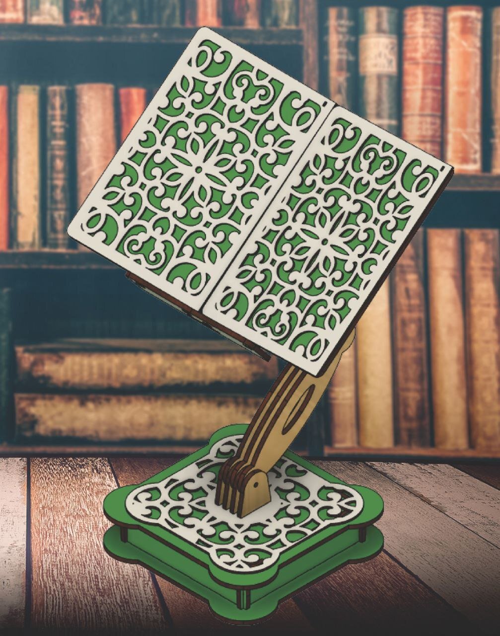 Intra απο ξύλο plywood 3mm-4mm πάχος - Ρυθμιζόμενη Ξύλινη Βάση Κορανίου Rehal Δίασταση 30x30 cm Intraeaxys-e1gkzdmo