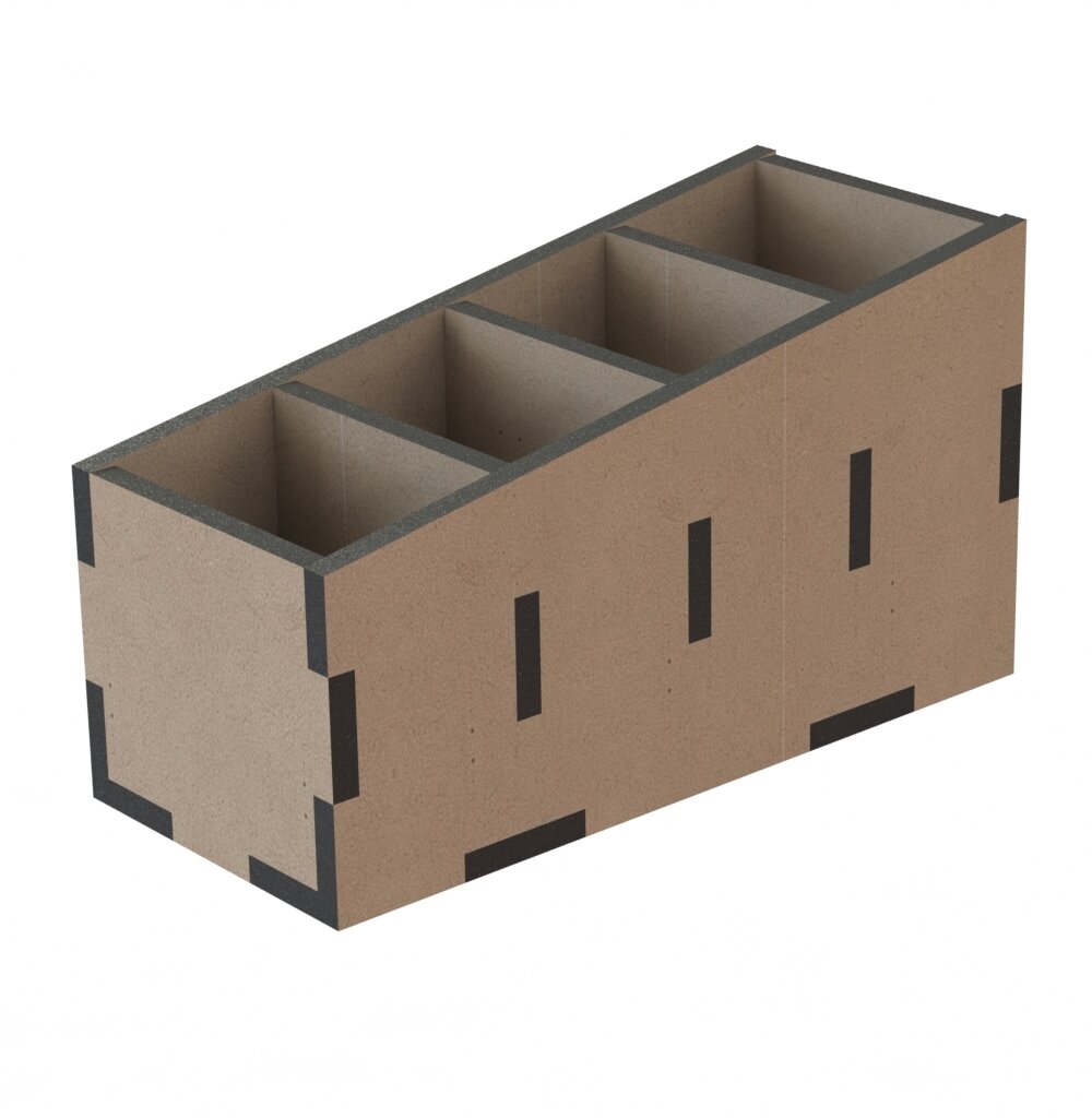 Intra απο ξύλο plywood 3mm-4mm πάχος - Remote Control Stand Remote Holder Remote Organizer Δίασταση 30x30 cm Intraeaxys-joedpqd1