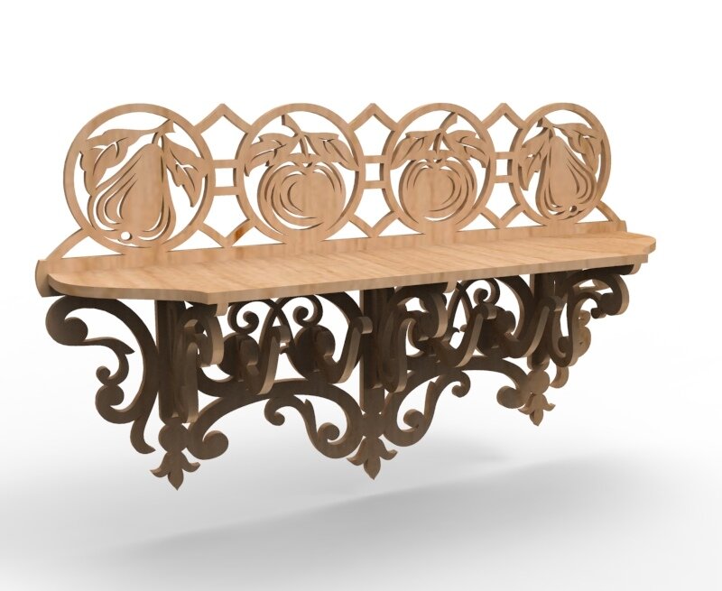 Intra απο ξύλο plywood 3mm-4mm πάχος - Ξύλινο ράφι τοίχου Δίασταση 30x30 cm Intraeaxys-ro6y9d27