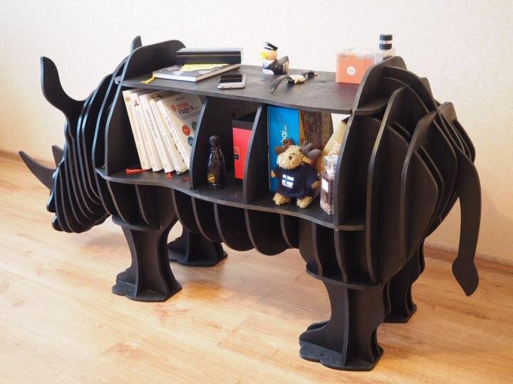 Intra απο ξύλο plywood 3mm-4mm πάχος - Ράφι Rhino 8mm Δίασταση 30x30 cm Intraeaxys-eo0qn851