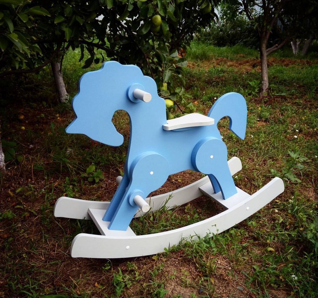 Intra απο ξύλο plywood 3mm-4mm πάχος - Σχέδια Rocking Horse CNC Δίασταση 30x30 cm Intraeaxys-eoxlxv4o