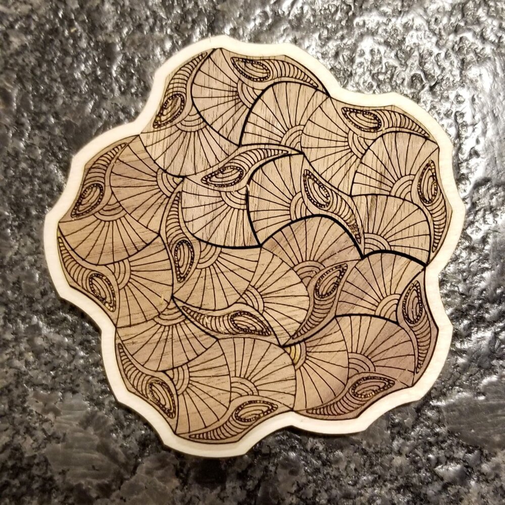 Intra απο ξύλο plywood 3mm-4mm πάχος - Παζλ Penrose Δίασταση 30x30 cm Intraeaxys-eoxl0jjo