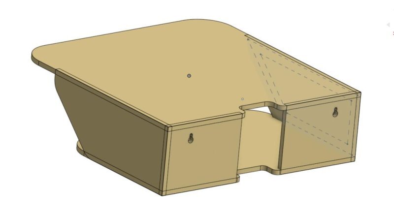 Intra απο ξύλο plywood 3mm-4mm πάχος - Ράφι τοίχου πικάπ Δίασταση 30x30 cm Intraeaxys-e1g5kq8o