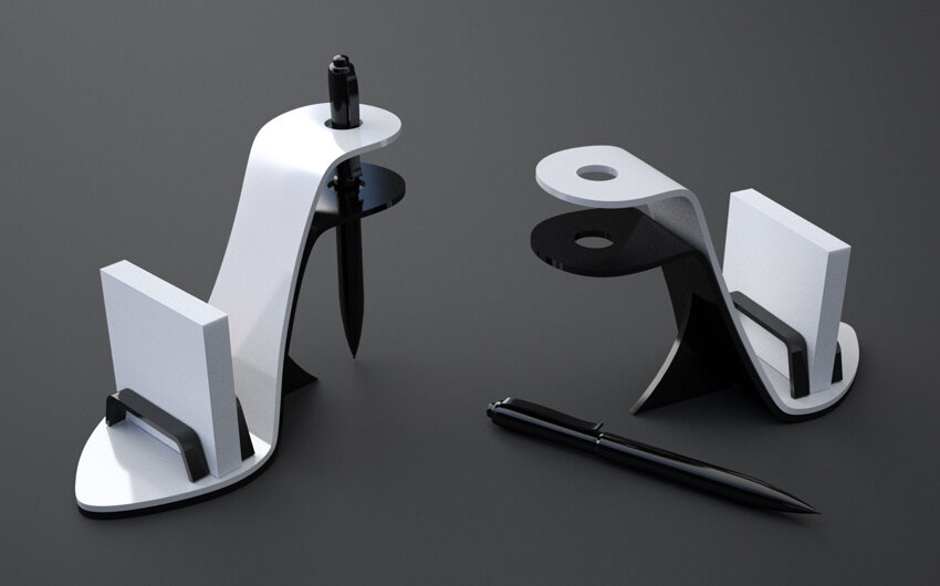 Intra απο ξύλο plywood 3mm-4mm πάχος - Αξεσουάρ γραφείου για κορίτσια για επαγγελματικές κάρτες με ψηλοτάκουνα παπούτσια Δίασταση 30x30 cm Intraeaxys-pok3dk37