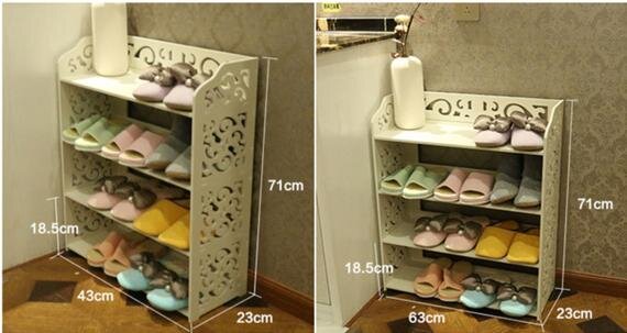 Intra απο ξύλο plywood 3mm-4mm πάχος - Αποθήκευση ραφιών παπουτσιών Δίασταση 30x30 cm Intraeaxys-075yz4ko