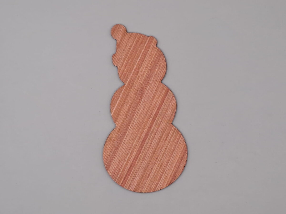 Intra απο ξύλο plywood 3mm-4mm πάχος - Ημιτελής χειροτεχνία με αποκοπή ξύλου χιονάνθρωπος Δίασταση 30x30 cm Intraeaxys-pok36487