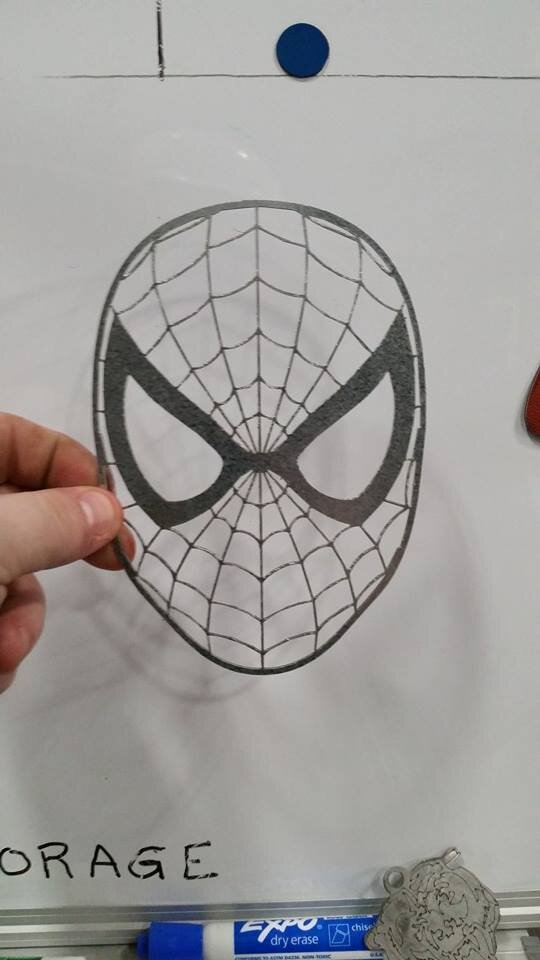 Intra απο ξύλο plywood 3mm-4mm πάχος - Spiderman.dxf Δίασταση 30x30 cm Intraeaxys-dyonvk1r