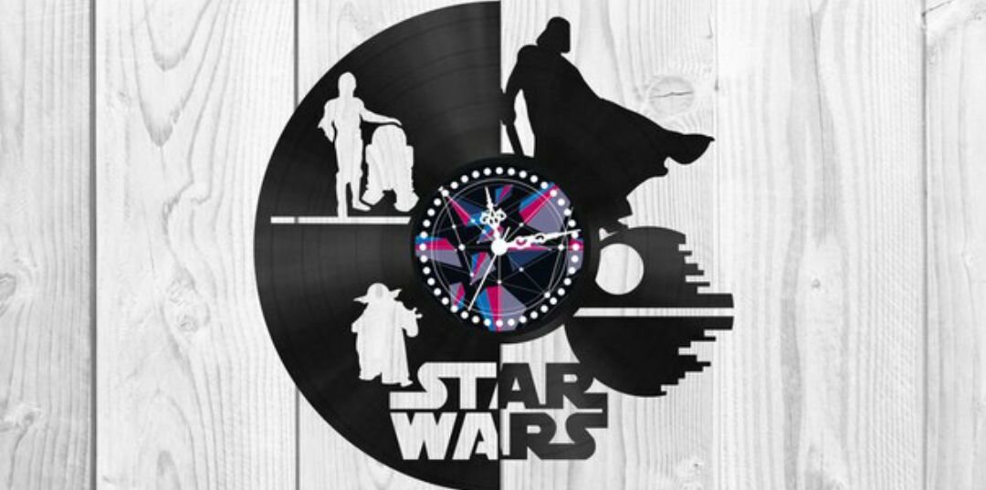 Intra απο ξύλο plywood 3mm-4mm πάχος - Star Wars Clock Plans Darth Vader Yoda Δίασταση 30x30 cm Intraeaxys-e1g6587l