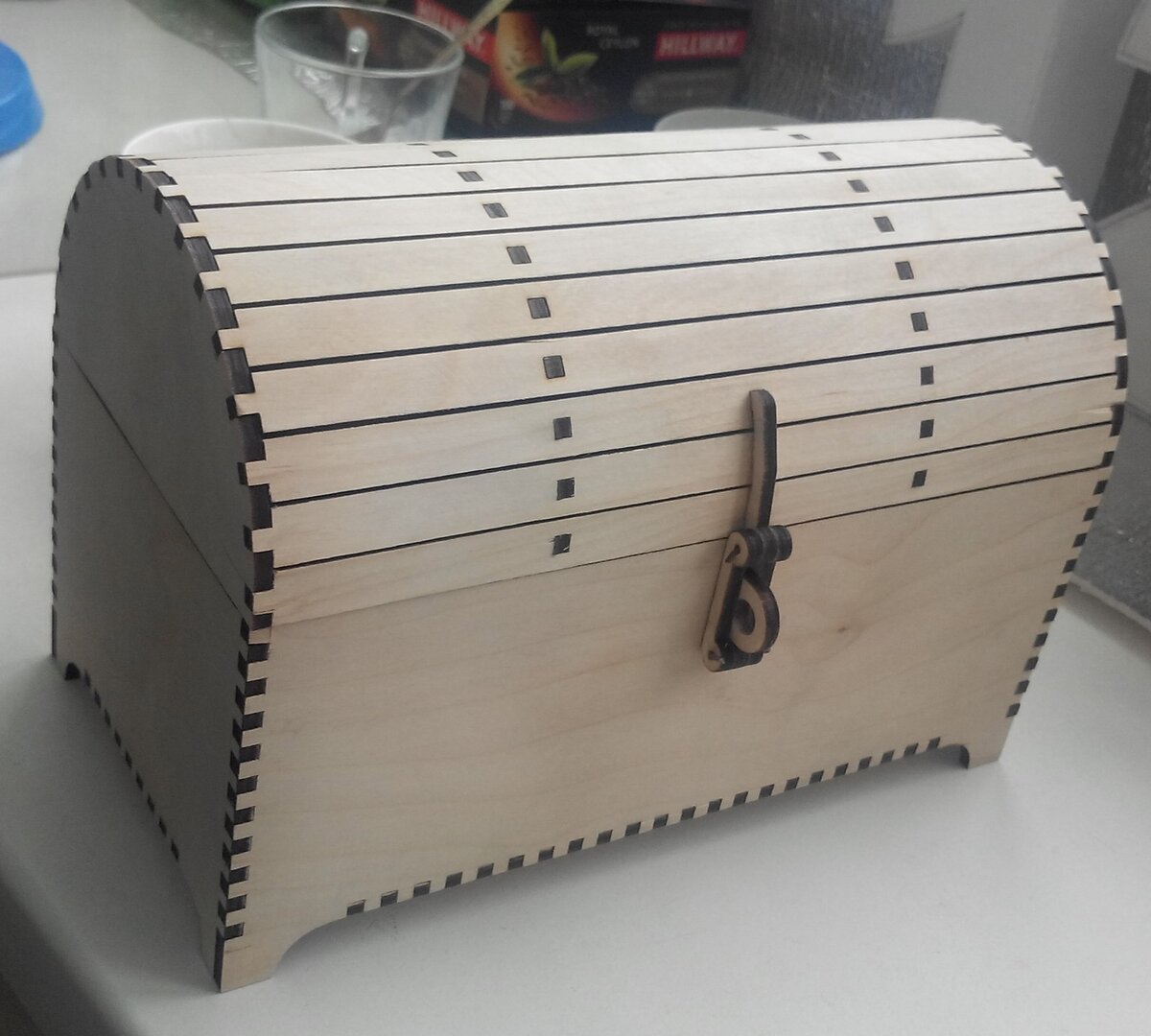 Intra απο ξύλο plywood 3mm-4mm πάχος - Τρισδιάστατο παζλ σεντούκι θησαυρού Δίασταση 30x30 cm Intraeaxys-m1d6pgl7