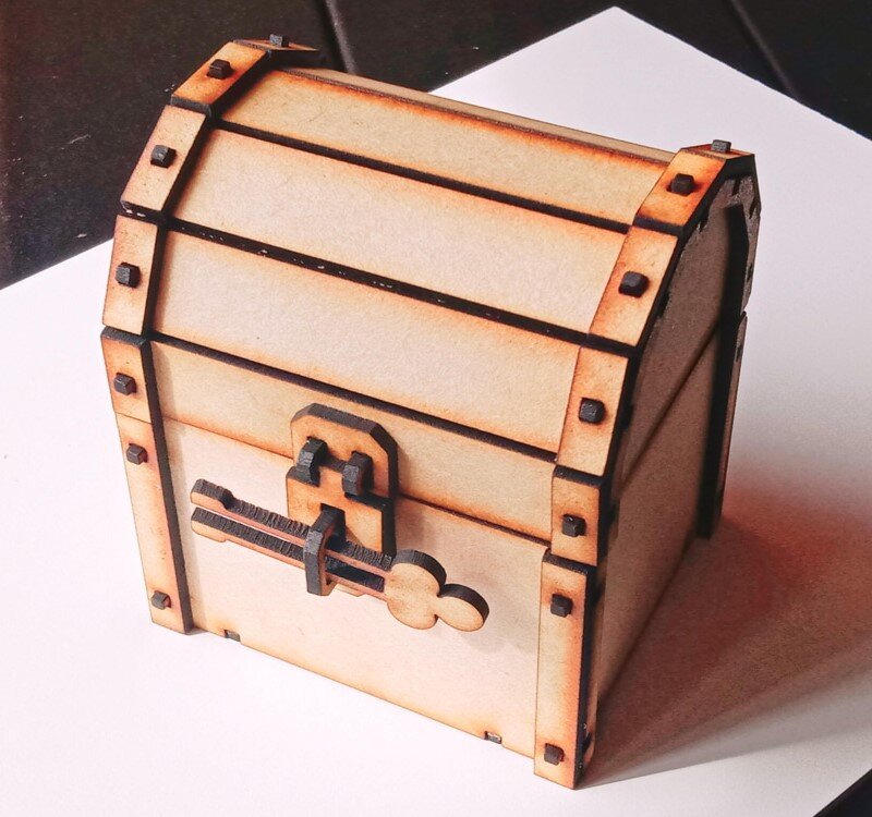 Intra απο ξύλο plywood 3mm-4mm πάχος - Θησαυρός πειρατής Δίασταση 30x30 cm Intraeaxys-qommgw4o