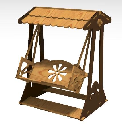 Intra απο ξύλο plywood 3mm-4mm πάχος - Ξύλινη Κούνια Καρέκλα Δίασταση 30x30 cm Intraeaxys-075ylvko