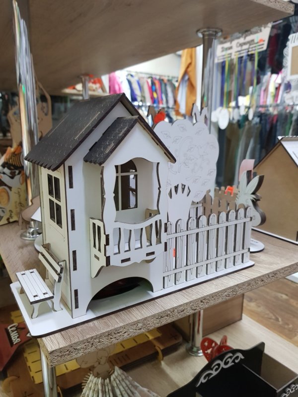 Intra απο ξύλο plywood 3mm-4mm πάχος - Tea Bag Dispenser Tea House Δίασταση 40x50 cm Intraeaxys-zo938weo