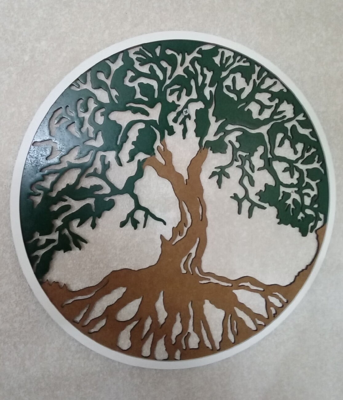 Intra απο ξύλο plywood 3mm-4mm πάχος - Διακόσμηση τοίχου Tree Of Life Δίασταση 30x30 cm Intraeaxys-pok35qk7