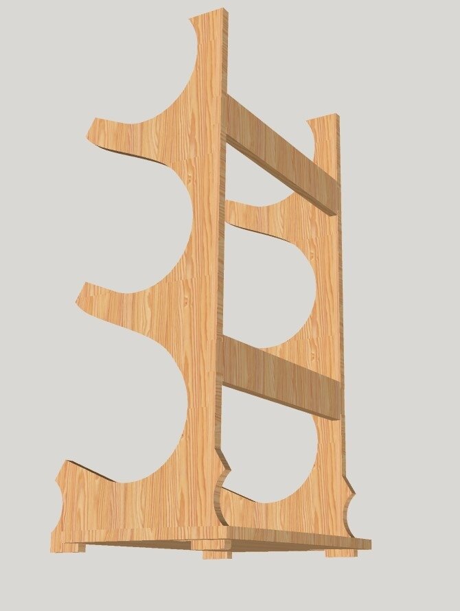 Intra απο ξύλο plywood 3mm-4mm πάχος - Βάση κρασιού Βάση μπουκαλιών κρασιού Ράφι κρασιού Δίασταση 30x30 cm Intraeaxys-qommypro