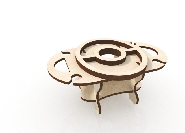 Intra απο ξύλο plywood 3mm-4mm πάχος - Θήκη για μπουκάλι κρασιού Θήκη τραπεζιού κρασιού Δίασταση 30x30 cm Intraeaxys-ro6y4267