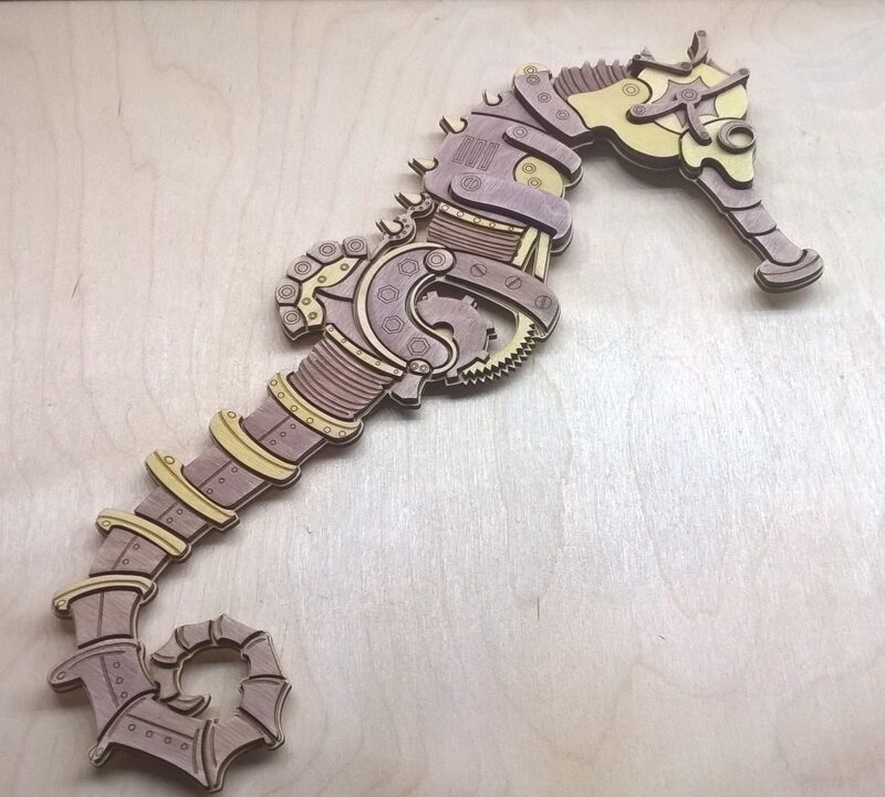 Intra απο ξύλο plywood 3mm-4mm πάχος - Ξύλινο Ιππόκαμπο με λέιζερ χαραγμένο Χαραγμένο Ξύλο Ιππόκαμπος Δίασταση 30x30 cm Intraeaxys-eo0qzj51