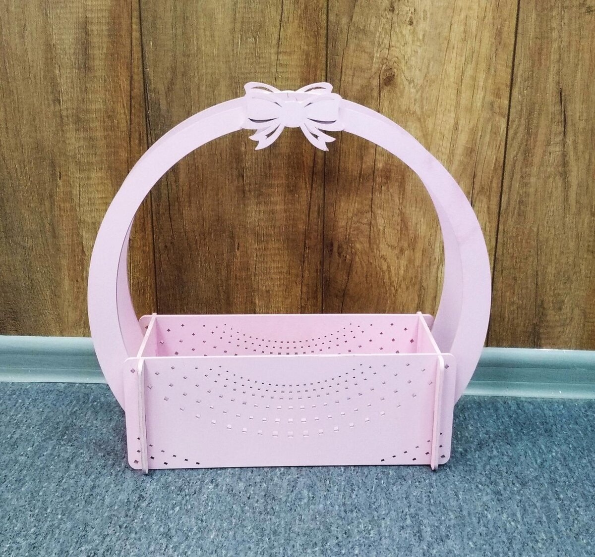 Intra απο ξύλο plywood 3mm-4mm πάχος - Ξύλινο διακοσμητικό τετράγωνο πρότυπο καλαθιού Δίασταση 30x30 cm Intraeaxys-51rr4pv1