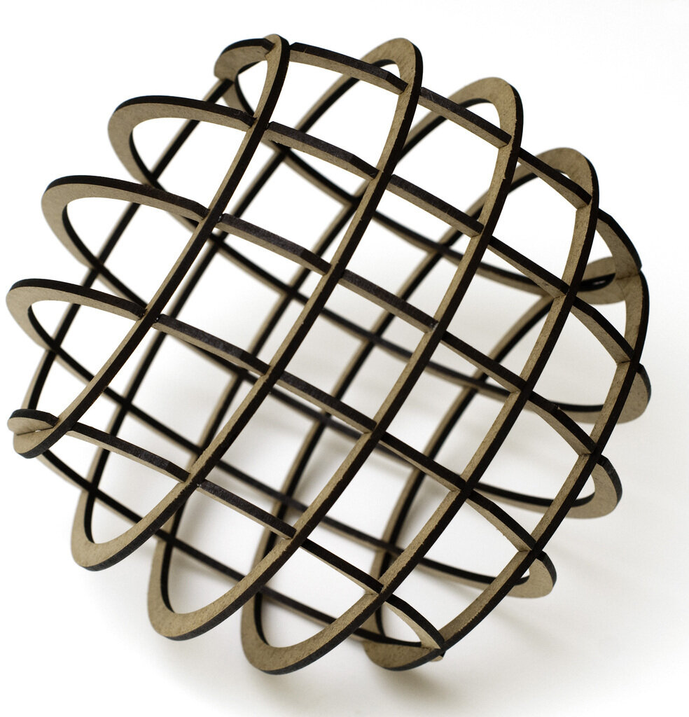 Σετ των 2 Intra απο ξύλο plywood 3mm-4mm πάχος - Flatpack Sphere Δίασταση 20x20 cm Intraeaxys-d1lv4pxo