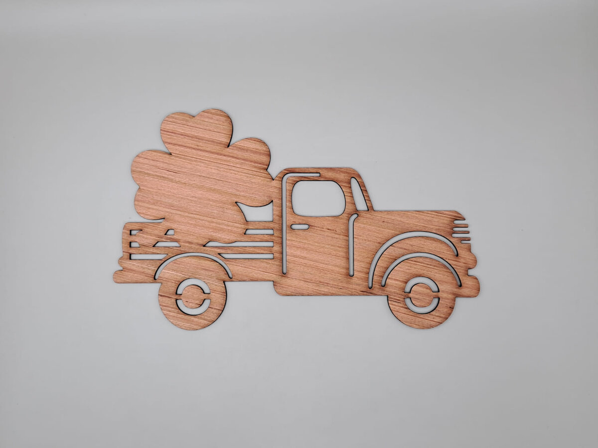 Intra απο ξύλο plywood 3mm-4mm πάχος - Ημιτελής αποκοπή φορτηγού σε αγροικία από ξύλο Δίασταση 30x30 cm Intraeaxys-pok360k7