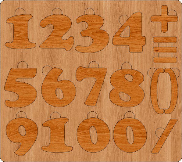 Intra απο ξύλο plywood 3mm-4mm πάχος - Alphavit Puzzle Rus Δίασταση 30x30 cm Intraeaxys-075g0moz