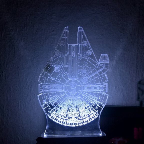 Intra απο ξύλο plywood 3mm-4mm πάχος - Star Wars 3D Illusion Lamp Δίασταση 30x30 cm Intraeaxys-e1gkr4vo