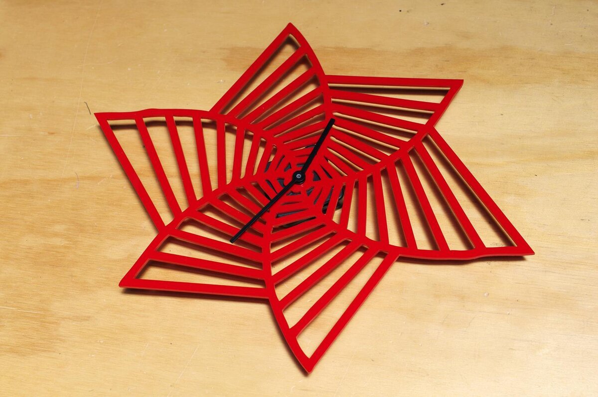 Intra απο ξύλο plywood 3mm-4mm πάχος - Ακρυλικό ρολόι Δίασταση 20x20 cm Intraeaxys-eo0qm351