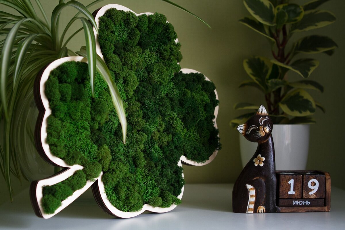 Intra απο ξύλο plywood 3mm-4mm πάχος - Clover Wood Shape Craft Διακόσμηση σπιτιού Δίασταση 30x30 cm Intraeaxys-eo20v9l7