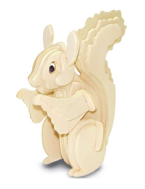 Intra απο ξύλο plywood 3mm-4mm πάχος - Σκίουρος 3D παζλ Δίασταση 30x30 cm Intraeaxys-eo4qp6g7