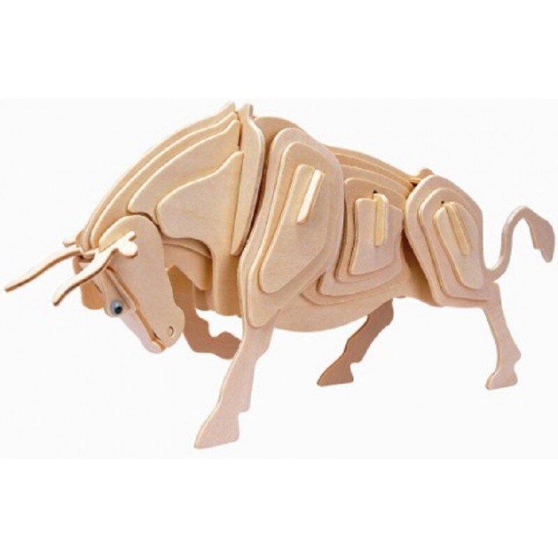 Intra απο ξύλο plywood 3mm-4mm πάχος - Αρχείο 3D ξύλινου παζλ Bull DWG Δίασταση 30x30 cm Intraeaxys-qomm8q8o