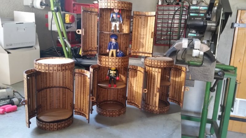 Intra απο ξύλο plywood 3mm-4mm πάχος - Βαρέλι Διπλής Μπαρ Δίασταση 30x30 cm Intraeaxys-r1z02zno