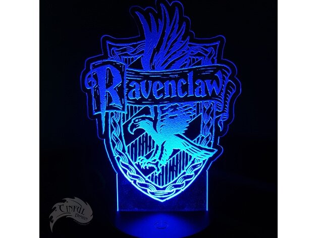 Intra απο ξύλο plywood 3mm-4mm πάχος - Ravenclaw House Crest Δίασταση 40x50 cm Intraeaxys-zo9ymjy7