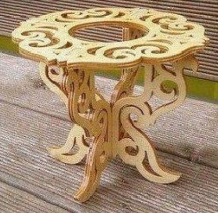 Intra απο ξύλο plywood 3mm-4mm πάχος - Αρχείο PDF Porta Vaso – Βάση Βάζου CNC Router Plans Δίασταση 30x30 cm Intraeaxys-r7vmddk7